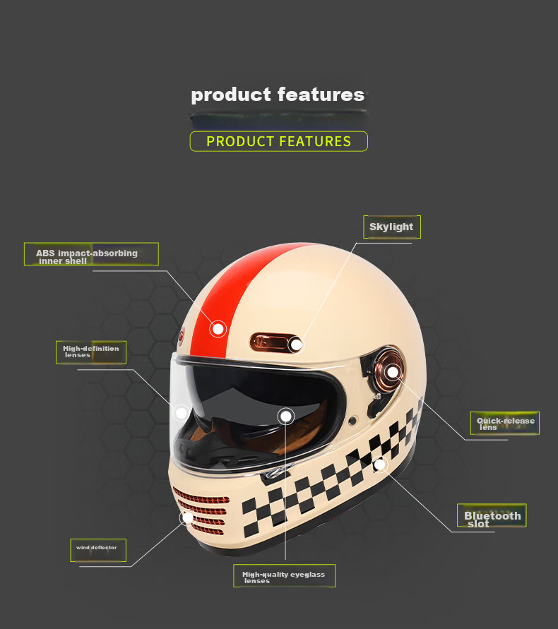 ZNP AM912 Gray White Pirate 2XL 3C Certified Retro Motorcycle Electric Helmet Unisex All-Season 10