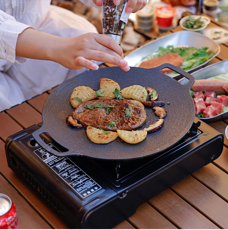 LINGDONGLI & Muhuo Portable Camping Gas Stove, Explosion-Proof Outdoor Burner for Cartridge, Magnetic And Butane Fuel 3