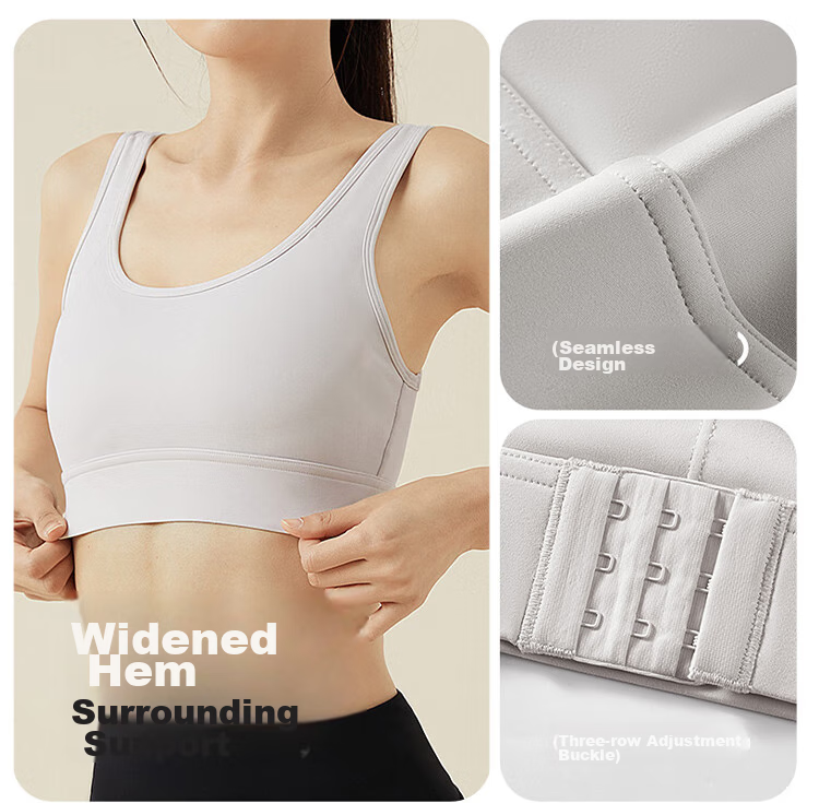 MINISO High-Intensity Sports Bra for Women, Running Anti-Shock Anti-Sagging Side Support Yoga Pilates Training Beautiful Back Bra 13