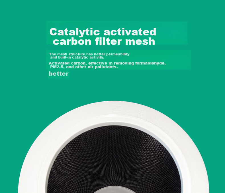 Lvchen Compatible Air Purifier Filter for Xiaomi Mijia (MI) Air Purifiers, First And Second Generation, Third Generation, 2S/pro Purifier Filter Mesh, Removes Formaldehyde, Particles PM2.5, Odors And Smoke, M2 9