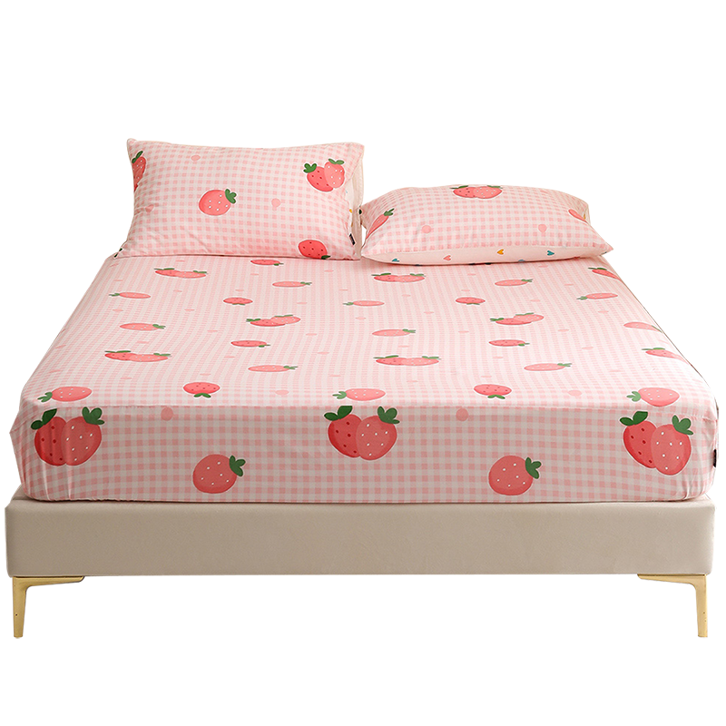 Dohia Pure Cotton Fitted Sheet, Bedspread, Mattress Protector, Single Piece, for 1.5m Bed, 200*150cm