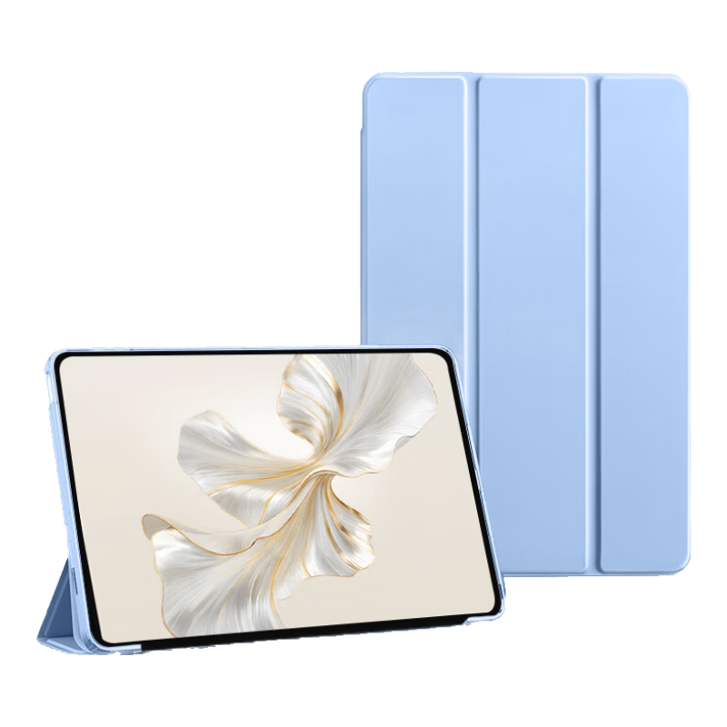 HBOALG Compatible with Honor 9 Protective Case, 2023 Model 12.1-Inch Protective Cover, Honor Tablet 9 Protective Shell, Slim Full-Coverage Shockproof Tri-Fold Stable Support, Blue