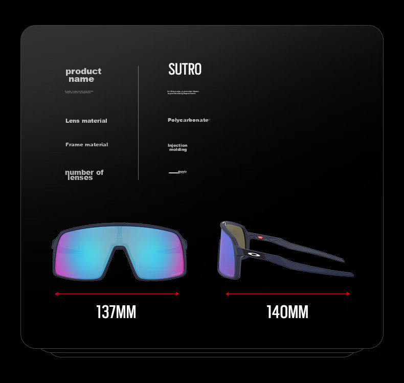 OAKLEY Cycling Glasses, Goggles, Sunglasses SUTRO, Sports Running Windproof Sunglasses 9406A 2