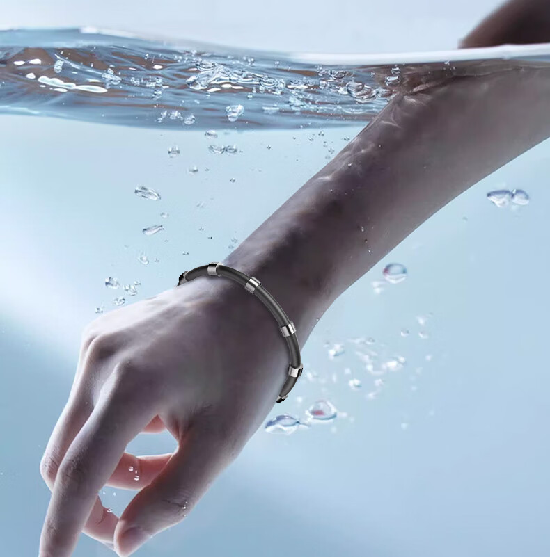 Leyoubaiyi Anti-Static Wristband Black Large Size Eight-Ring Bracelet Static Electricity Eliminator Wireless Winter Autumn 23