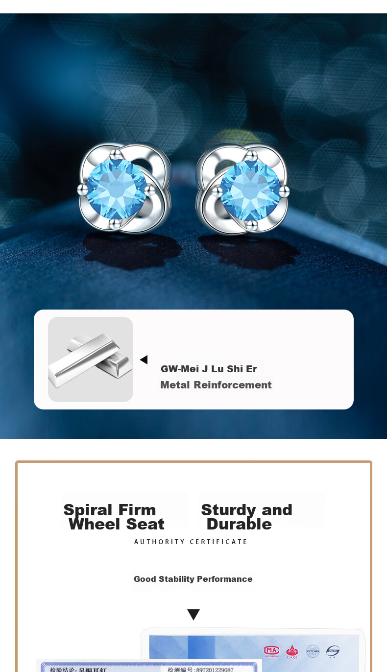 MANHE S999 Sterling Silver Four-Leaf Clover Stud Earrings for Women, New 2026 Style Birthday Gift for Female Friends 6