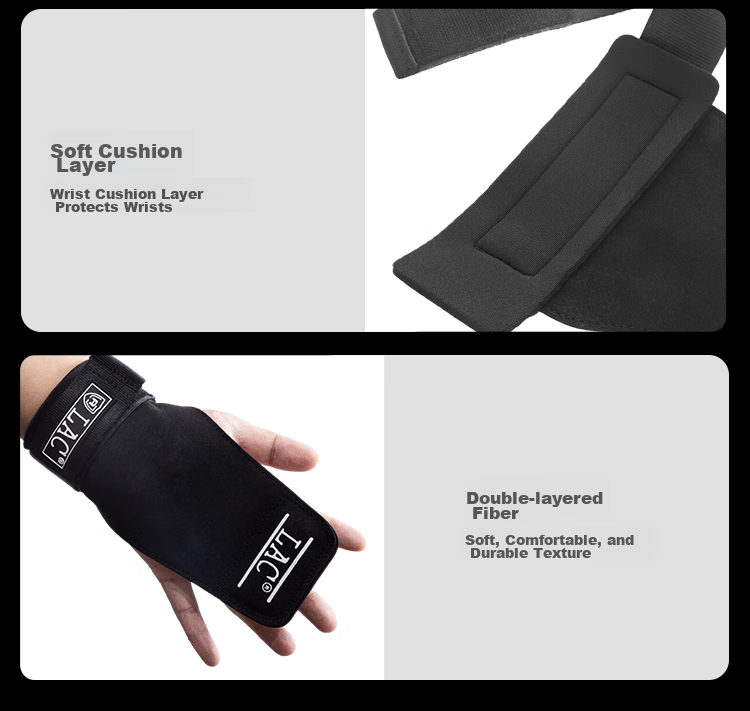 LAC Pull-Up Assist Band Fitness Gloves for Men, Pull-Up Bar, Dumbbell Grip Band, Sports Wrist Guard, Non-Slip, One Pair 8