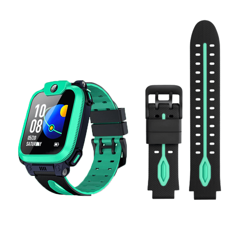 Baking Compatible Watch Band for Xiaotiancai Z10/Z9/Z8/Z7/S/A/Z6/Z5/d3/pro Children's Smartwatch Accessories with Screw Rod And Nut, Gree