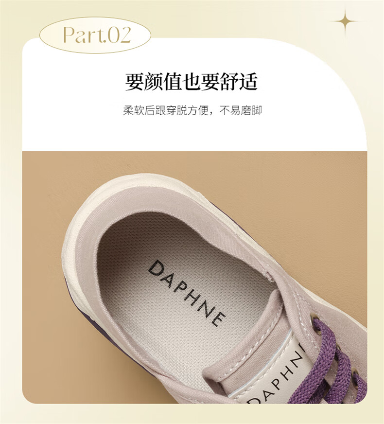 DAPHNE Slip-On Canvas Shoes for Women, New Autumn 2026 Style, Flat Maternity Shoes, Two-Way Casual Sneakers, Versatile White Shoes 4