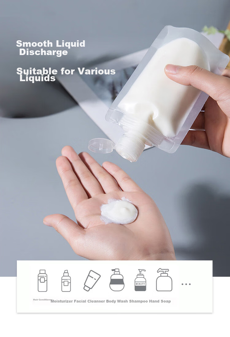 Meifuyu Portable Travel Cosmetic Disposable Dispensing Bags (Set of 6), Business Trip Liquid Storage And Dispensing Bottles MF8563 4
