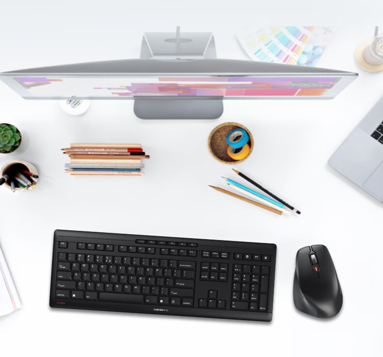 CHERRY STREAM TKL 87-Key Compact Portable SX Scissor-Switch Office Keyboard 80% Layout with 6 Convenient Function Keys 4