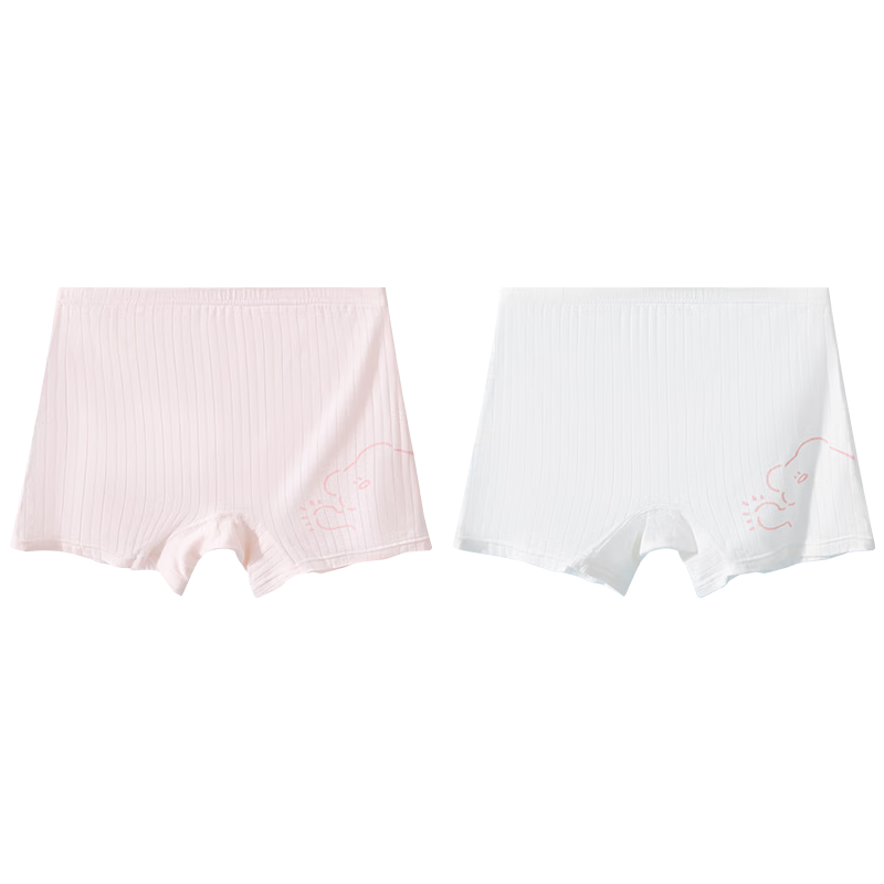 LangSha Children's Underwear, Girls' Summer Thin Safety Shorts, Big Kids' Baby Boxer Briefs, Two-Pack, Size 120