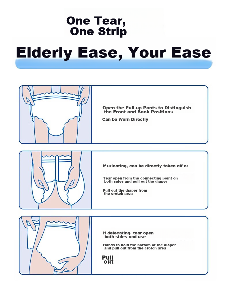 Kefu Medical Soft Adult Pull-Up Diapers XL 10 Pieces, Hip Circumference 110-130cm, Maternity-Specific Underwear, Adult Diapers for Elderly 18