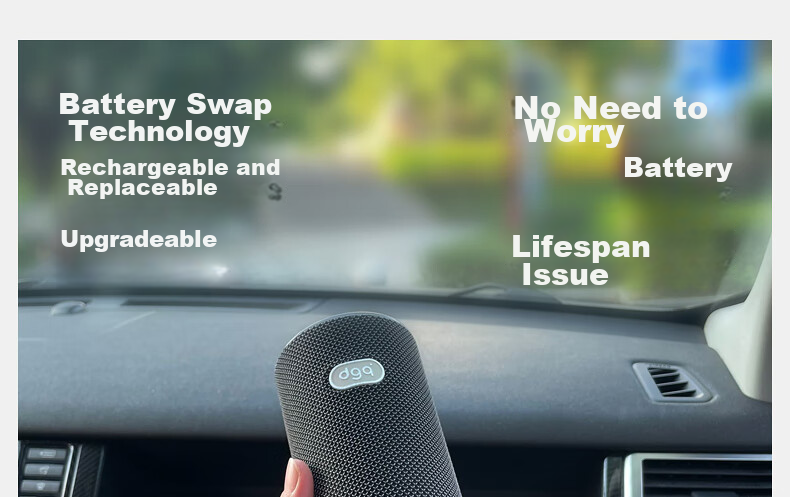 DGQ Car Air Purifier, New Car Formaldehyde And Odor Removal, Car Deodorizer, In-Car Smoke Eliminator, Smart Ozone Control C1 38
