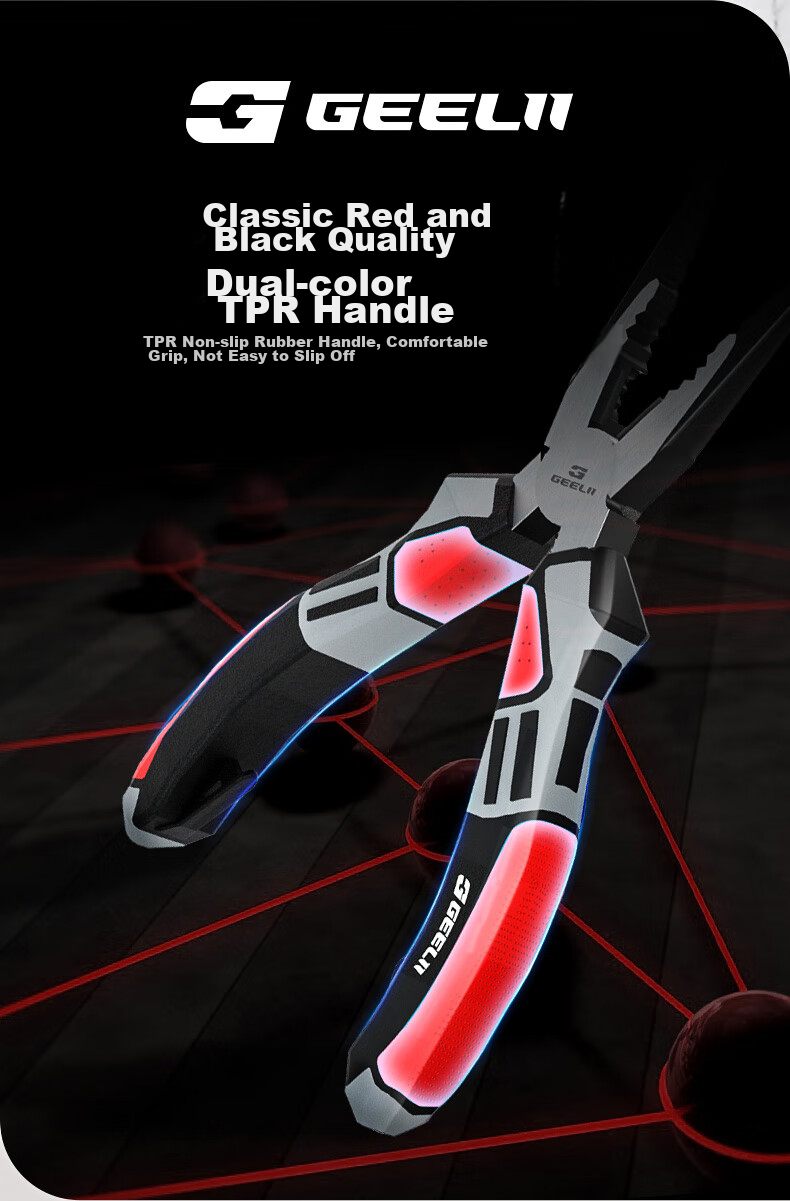 GeeLii Diagonal Cutting Pliers, Labor-Saving Water Pipe Pliers, Electronic Cutting Diagonal Pliers, Side Cutting Pliers, 6 Inches, 65010 6