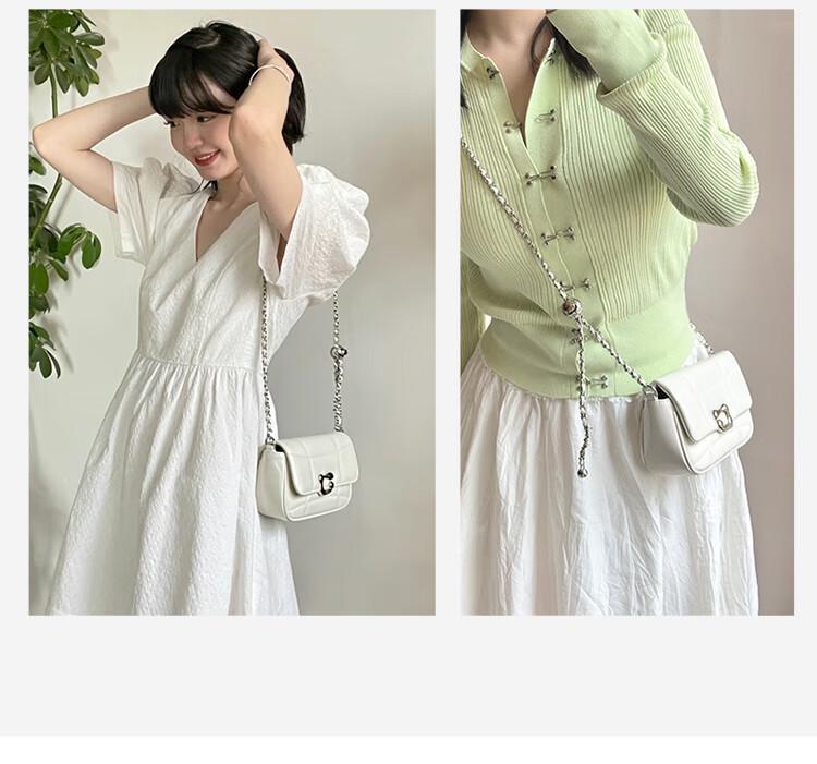 Mood New Versatile Chain Crossbody Bag, Light Luxury Niche High-End Exquisite Commuter Underarm Bag, Birthday Gift for Wome 14