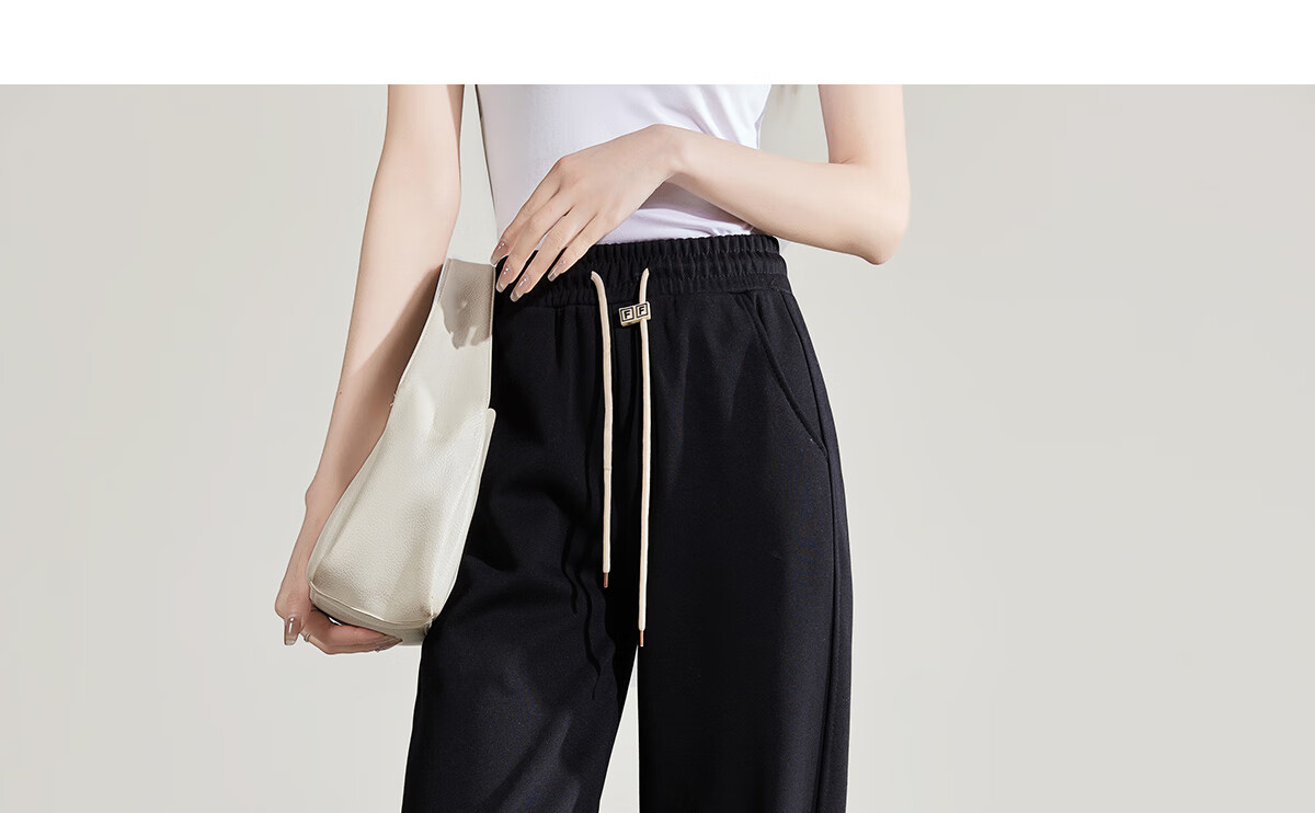 Halo Queen Women's Joggers with Elastic Waistband And Drawstring, Casual Pants for Spring And Autumn, Loose-Fitting Slimming Sweatpants H13QR1953 42