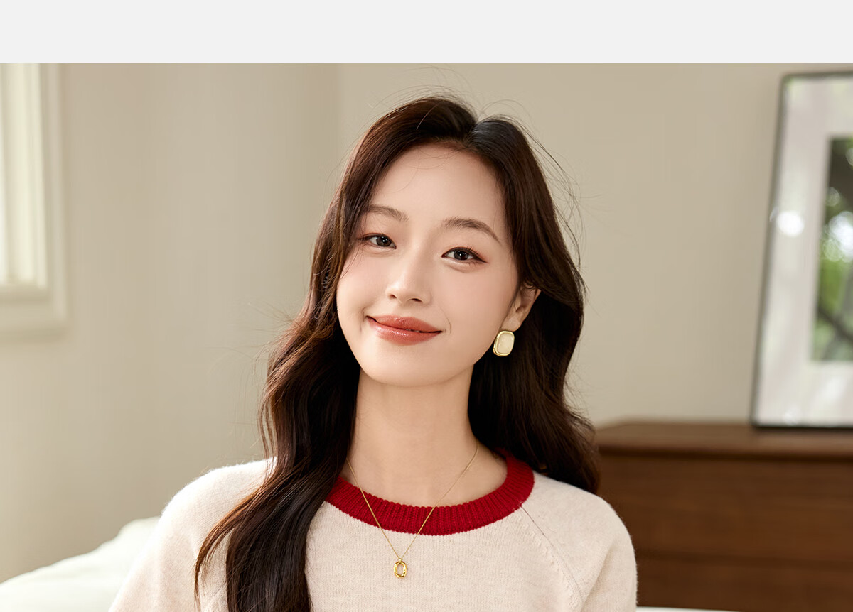 PinCai Women's Classic Striped Colorblock Sweater Early Spring Crew Neck Knitwear P144Z9024 6