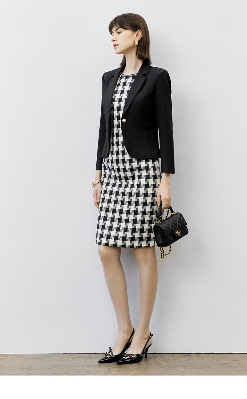 YANYEE Elegant Blazer for Women, Spring 2025, Waist-Cinching Slimming Professional Attire, High-End Formal Wear, Black, M 9