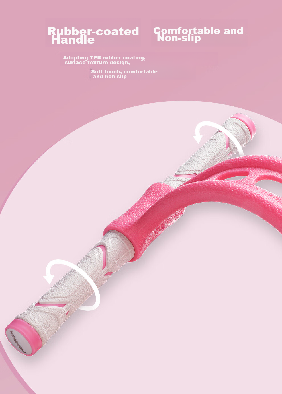 PROIRON Puli'ai, Foot-Push Resistance Band, Elastic Band, TPR Elastic Rope, Fitness Equipment, Pink 14