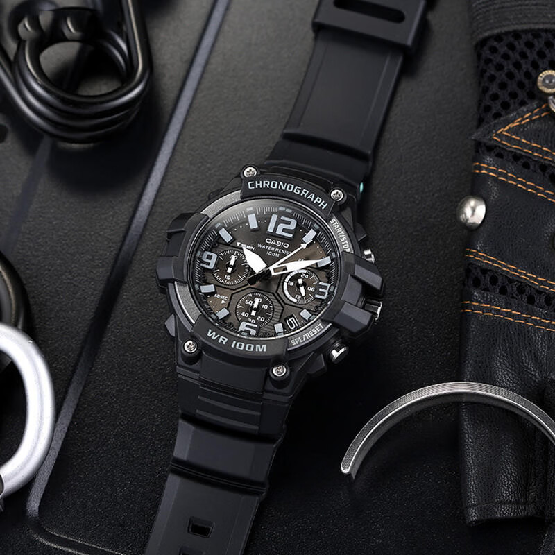 Casio Watch for Men, Black Knight Black Gold Sports Youth Student Waterproof Digital Watch for Men And Women, MCW-200H 41
