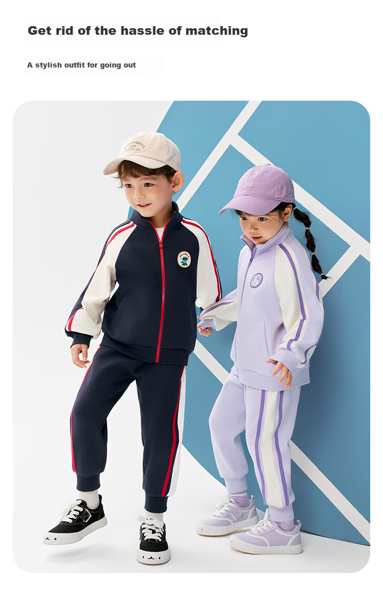 BALABALA Children's Clothing Set, Boys And Girls Long-Sleeve Spring And Autumn Outfit, Baby Contrasting Color Knit Trendy Style 208125104203 3