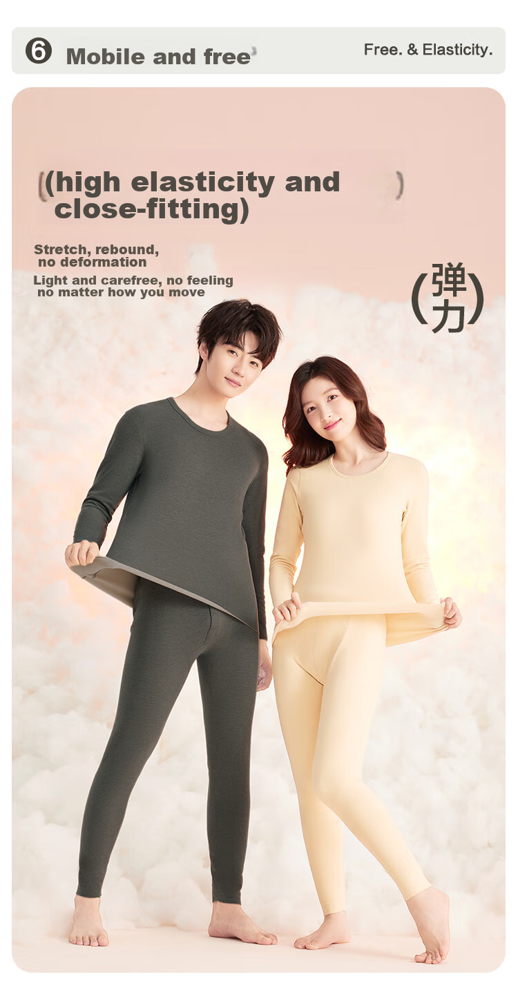 Hodohome Men's Underwear, Autumn And Winter Yangli Antibacterial Anti-Mite Anti-Static Thermal Underwear Patch Style, Qingwa Blue 175 12