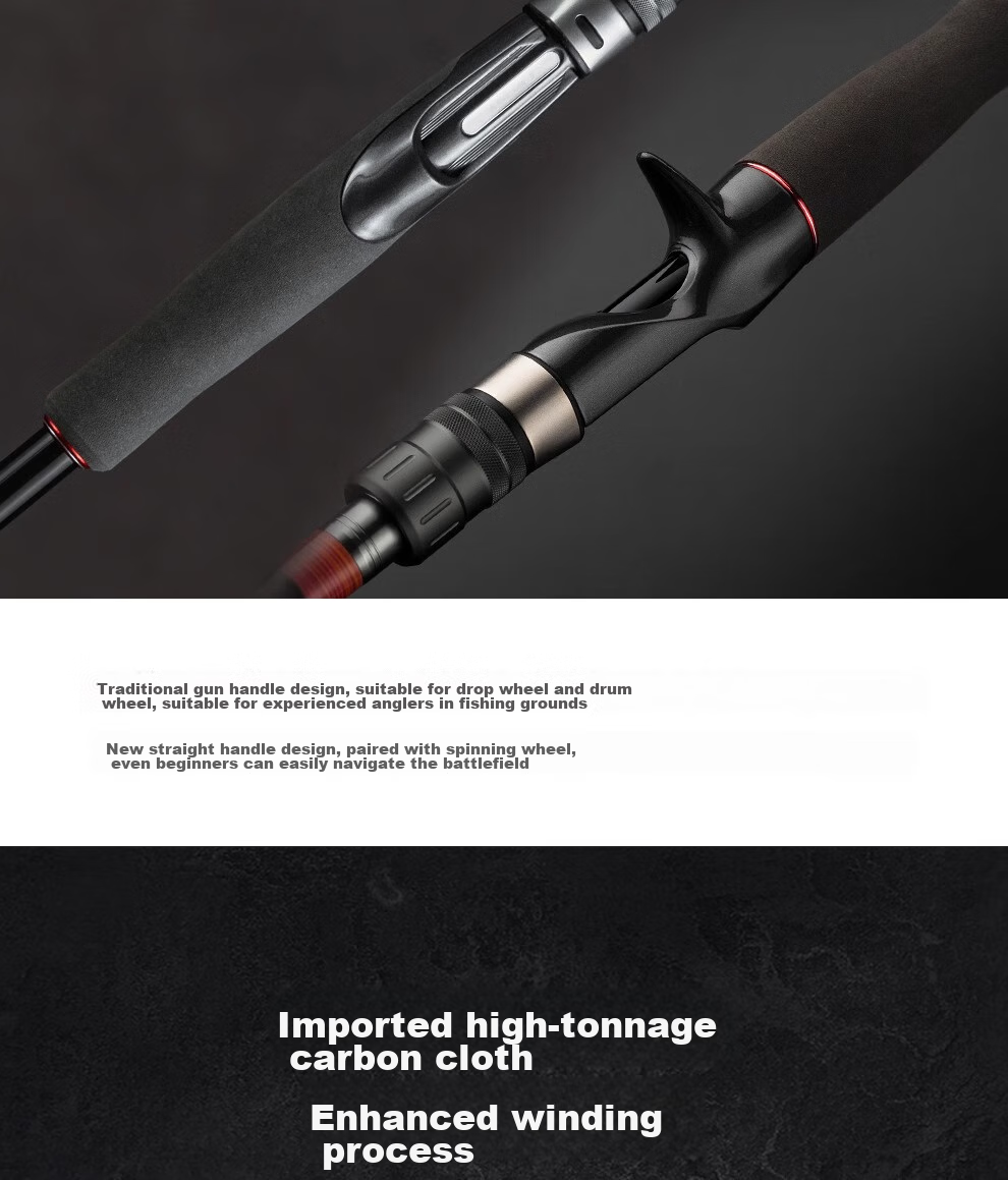 CRONY Konyuliya Han Tu Light Thunder Rod XH Ultra-Light Ultra-Hard, 2.21m Han Tu Gun Handle Light Thunder Rod-C732XH Gun Handle 6