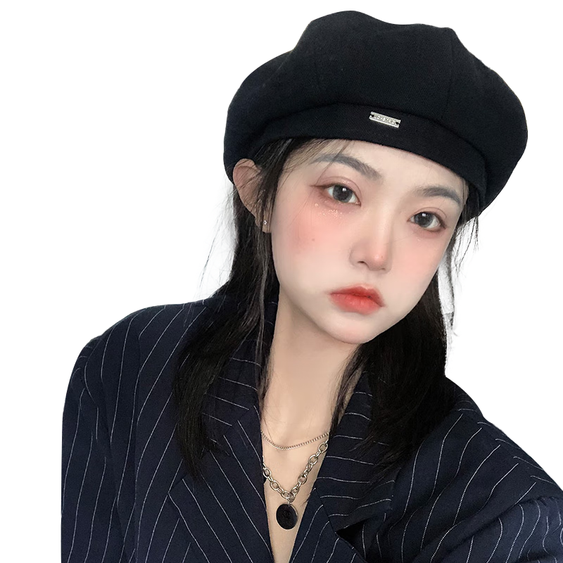 XUEXIMAN Japanese Style Painter Cap Women British Korean Versatile Small Face Beret