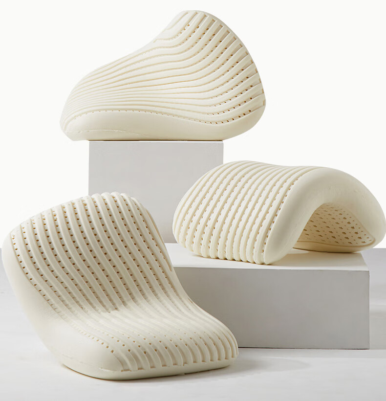 Yuzhaolin Latex Pillow 93% Natural Latex High Pillow Adult Neck Support Extra Thick Non-Collapsing Pillow Core with Pillowcase 5