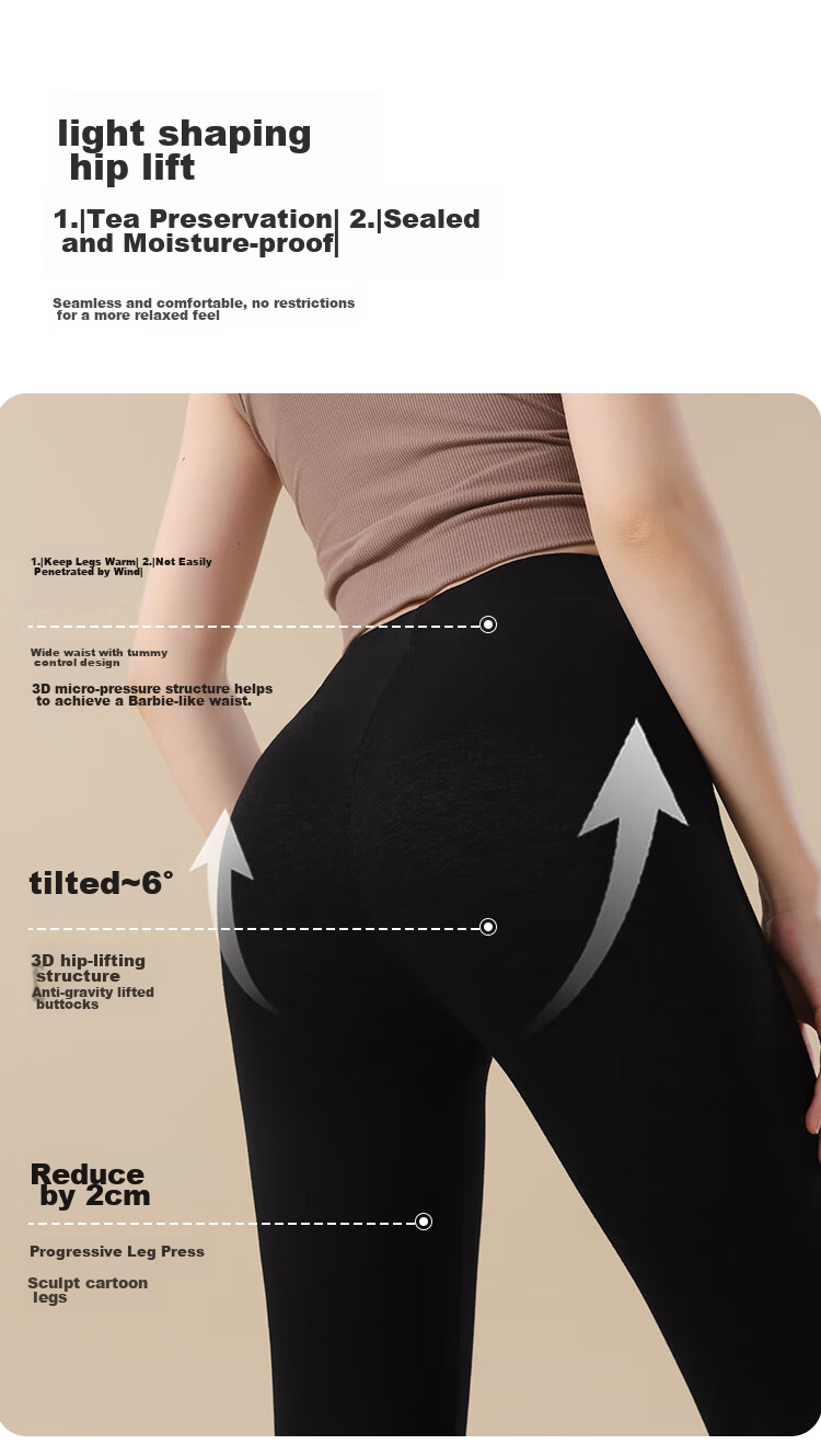 MiiOW Fleece-Lined Leggings for Women, New Style for Autumn And Winter 2026, Thick Warm Flat-Front Brushed Fleece-Lined Leggings for Outer Wear 12