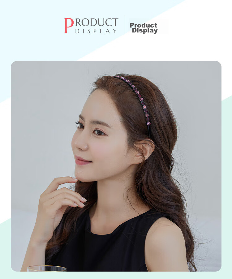 CHIMERA Elegant Rhinestone Headband, Simple Long-Toothed Wavy Hair Clip for Face Washing And Styling, Mid-Autumn Festival Gift 26