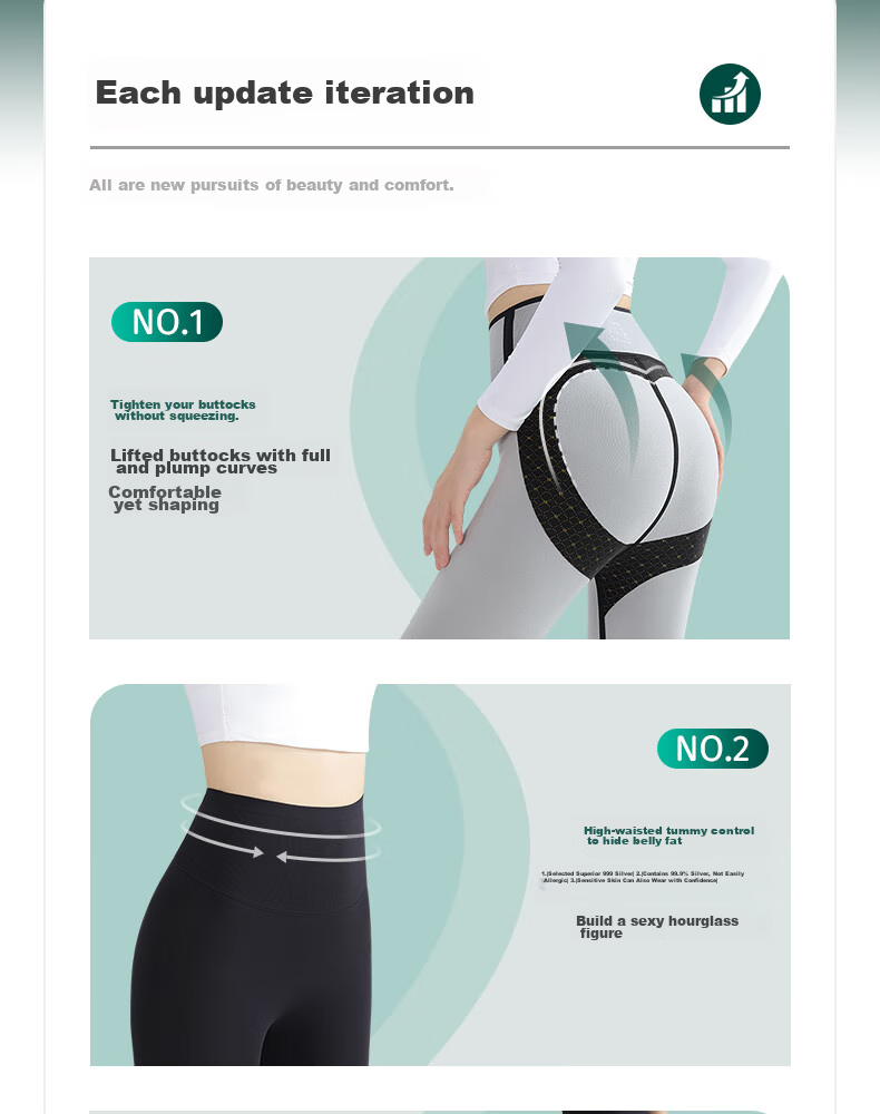 HR Shark Leggings for Women, High-Waisted Slimming Tummy Control Butt-Lifting Shaping Pants, Obsidian Black, Size L 4