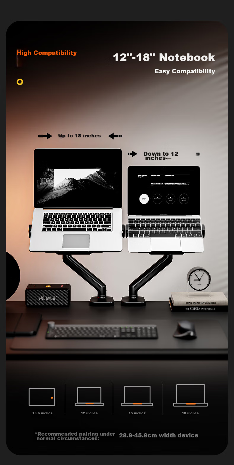 Songneng Monitor Stand Tablet Stand Accessory Magnetic Head Mechanical Arm Tablet Magnetic Panel Compatible with iPad Suspension Arm Tablet Stand T650 6