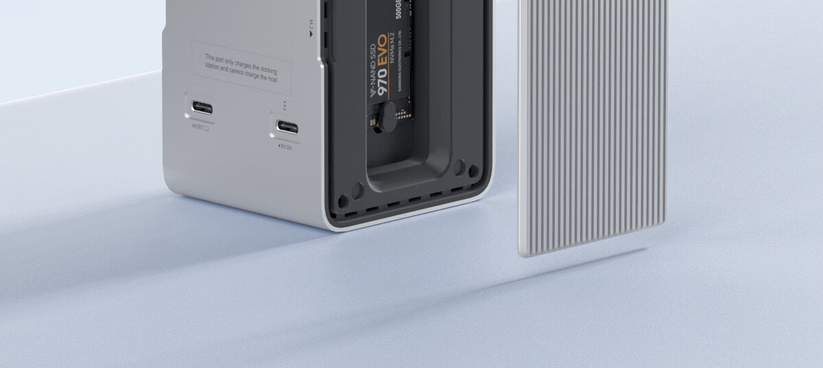 Hagibis Desktop Expansion Dock, Type-C Hub, USB Multi-Port Adapter, Hard Drive Enclosure, M.2 Thunderbolt 5/4 Compatible, Suitable for Apple Mac Laptops, HUB Splitter 10