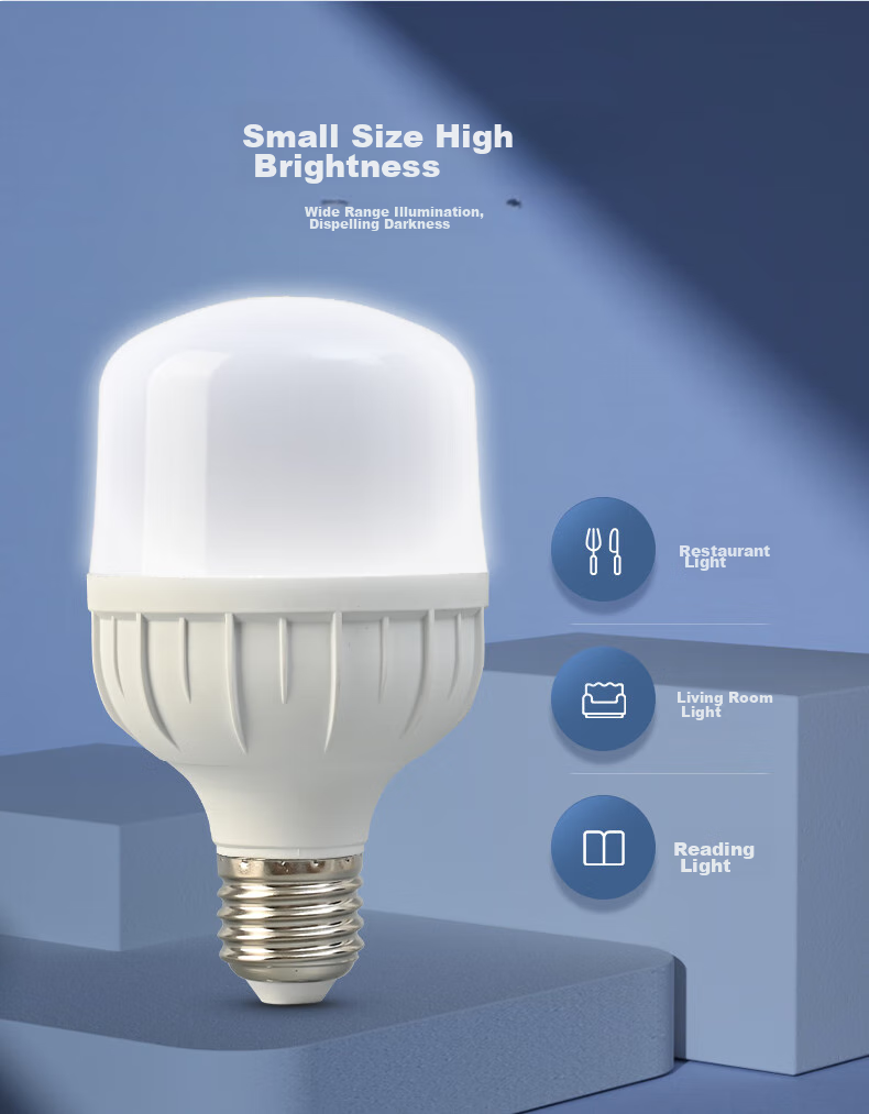 CHNT LED Bulb, Energy-Saving Lamp, E27 Screw Base, for Home And Commercial Use, High-Power Light Source, 28W Cool White Light, Column Bulb 1
