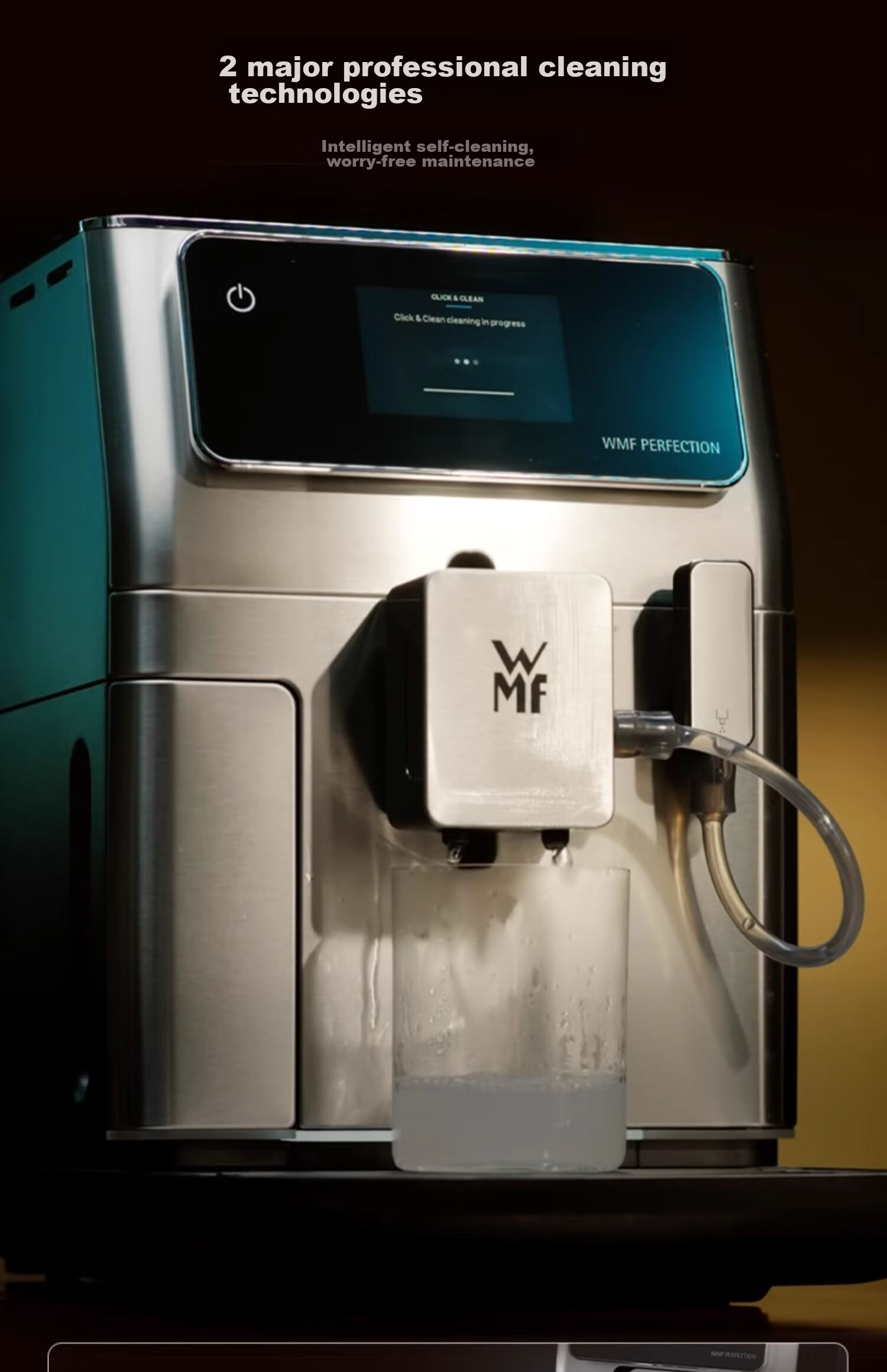 WMF Coffee Machine 650, Home Fully Automatic Coffee Maker, Imported, 48 Menu Options, One-Button Auto Cleaning, Futenbao Office Coffee Machine 11