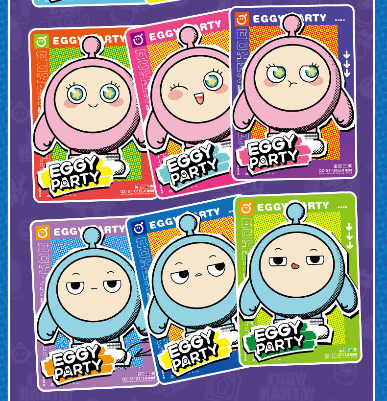 Kayou Egg Party Blind Box Rubber Doll Figurine Card Dress-Up Toy for Boys And Girls, Children's Birthday Gift 9