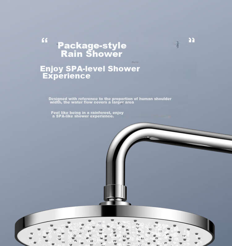 MEJUE Shower Set, High-Pressure Shower Head, Hot And Cold Brass Faucet with Mixing Valve, Bright Silver Z-5119 4