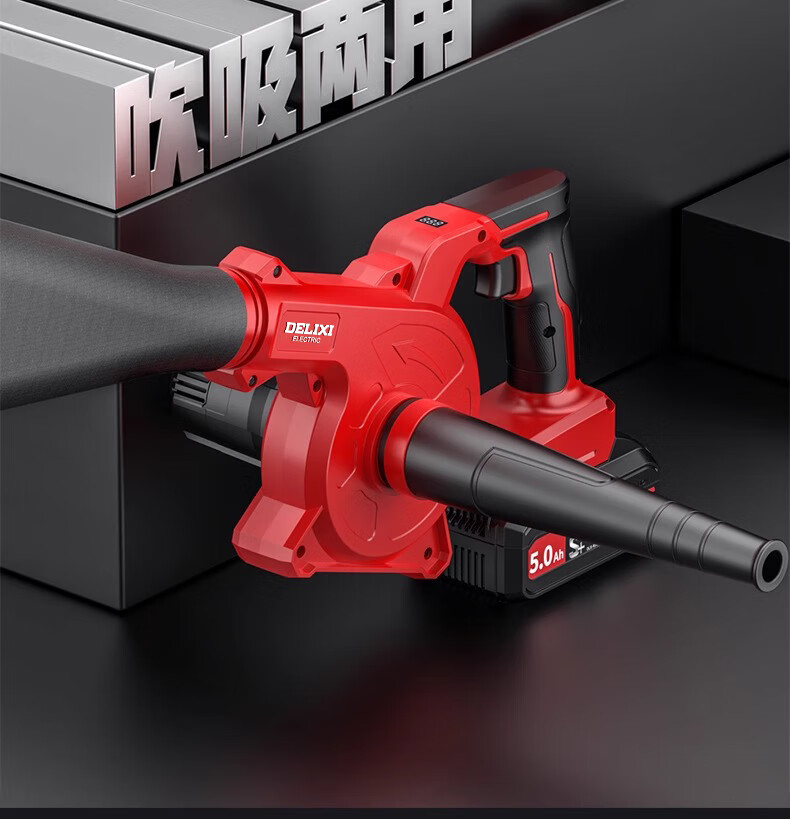 DELIXI Electric Lithium Battery Digital Display Blower Dual-Use High-Power Cordless Blower Dust Collector for Home 2
