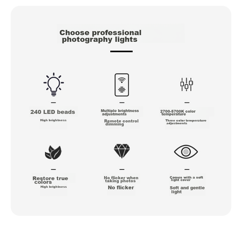 Hakutatz Desktop LED Photography Live Streaming Fill Light Small Studio Light for Streamers, Food, Jewelry, Jade, Antiques, Still Life, Weddings, Overhead Shooting Product Photography Light Jewelry 2