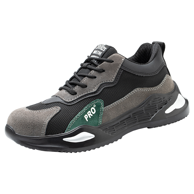 LAOGUANJIA Safety Shoes for Men, Ultra-Light Breathable Steel Toe Cap Anti-Smashing Anti-Puncture Work Functional Shoes for Construction Site LA Protective Footwear Size 39