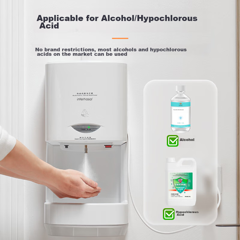 Interhasa! B3000 Automatic Sensor Hand Sanitizer Wall-Mounted Disinfection Machine Hand Alcohol Sprayer Hand Sanitizer