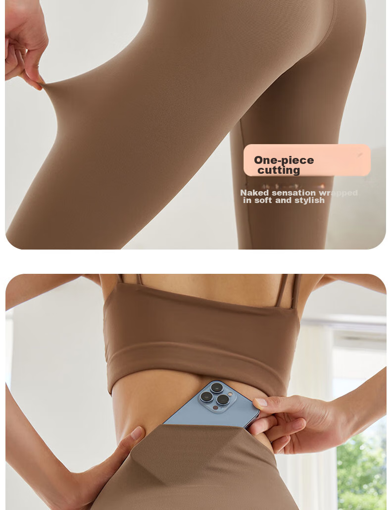 XUEXIMAN High-Waisted Yoga Pants for Women with Butt-Lifting Effect, Running Sports Leggings, Base Layer Fitness Yoga Wear for Summer 4