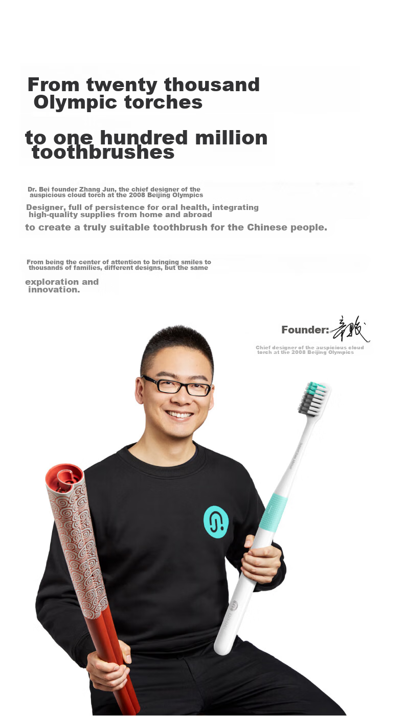 Beiyisheng DR.BEI Toothbrush, Soft Bristles, Ultra-Fine Soft Bristles for Gum Protection, Travel Pack, Small Brush Head, Single Pack, Random Color 13