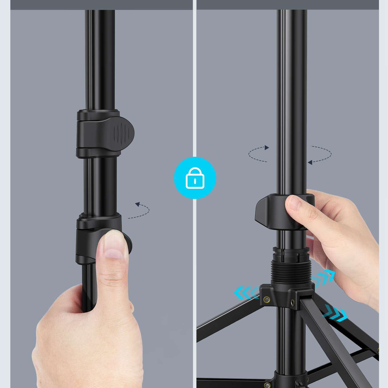 SmallRig 4309 Portable Selfie Stick Tripod Bluetooth Remote Control Desktop Live Streaming Vlog Extendable Stand Fill Light Phone Holder 11