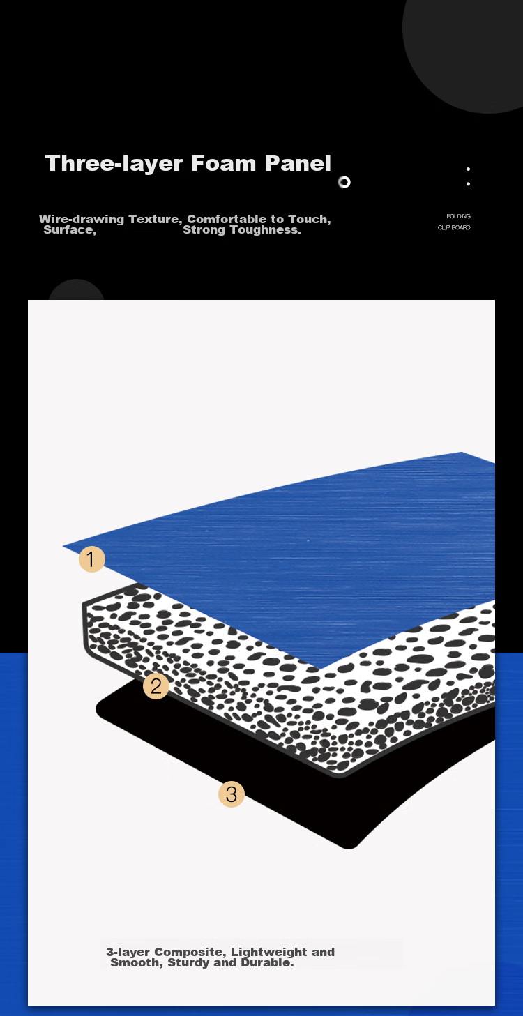 COMIX FPP Vertical Folding Board Clip Conference Folder A4 Thickened Hard File Folder Poetry Recitation Contract Clipboard Exam Paper Document Storage Folder Menu Folder EA8009 1
