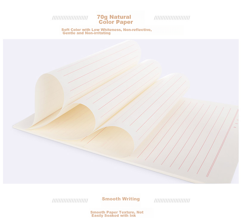 SIMAA 16K Double-Lined Letter Paper, 30 Sheets/3 Books Total 90 Sheets, 70g Thick Letter Paper, Application Notebook, Signature Pad, Manuscript Paper, Report Paper, 8515 3