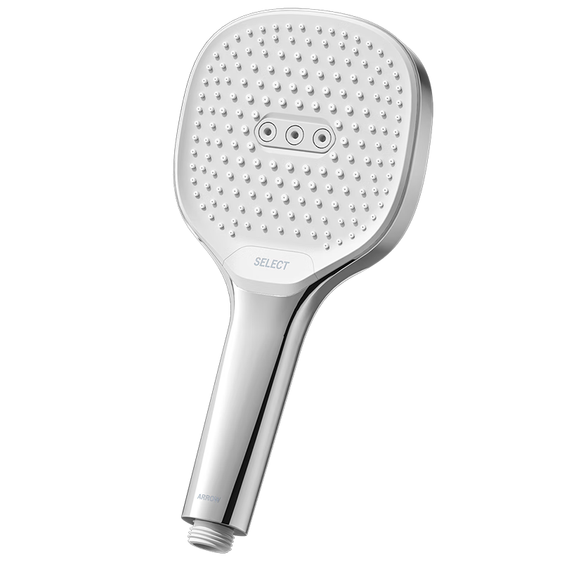 ARROW Silver Pressurized Handheld Shower Head, Home Bathroom Shower Sprayer, Single Spray Head