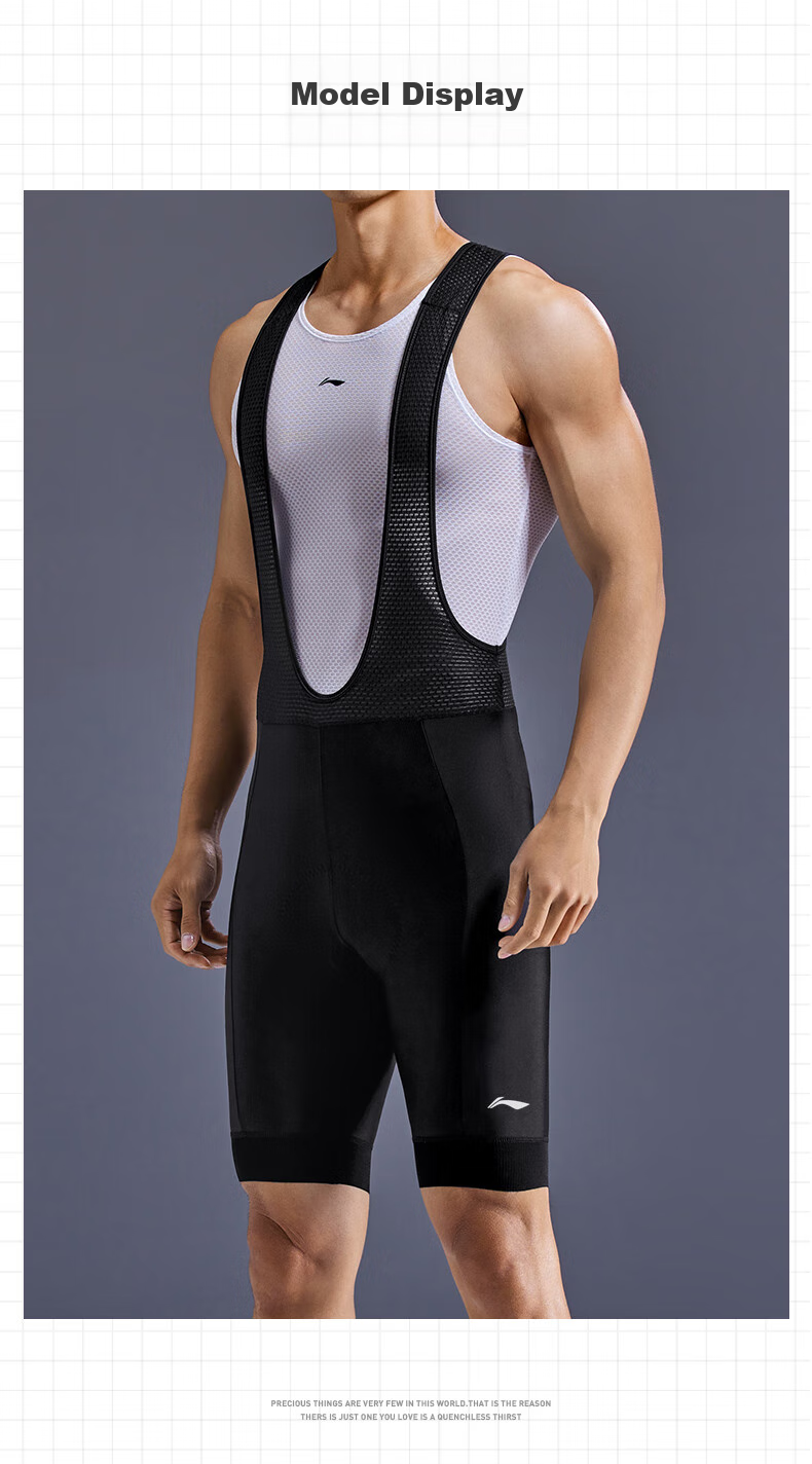 Li-Ning Bicycle Bib Shorts for Men And Women, Summer Quick-Dry Breathable Road Bike Mountain Bike Cycling Shorts with Shock-Absorbing Underwear Equipment 11