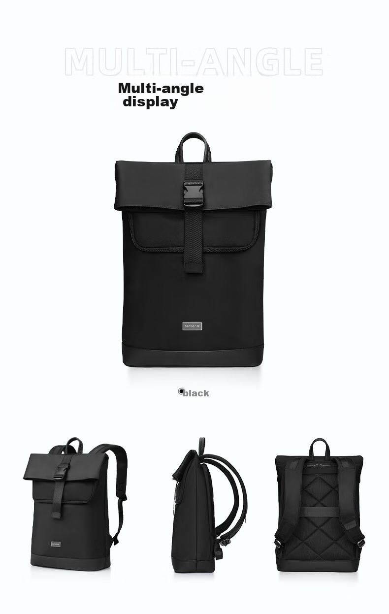 Xinxiuli Backpack, Laptop Bag, 14-Inch, for Men And Women, Large Capacity, Flip-Top Design, Simple Style, Travel Bag, Suitable for High School And College Students 8